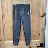 WOMENS GYMSAHRK GRAY LEGGINGS S