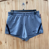 WOMENS NIKE SHORTS GRAY/BLK L