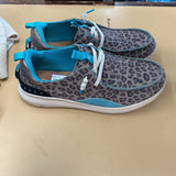 WOMENS ARIAT SHOES LEOPARD/TURQUOISE 10
