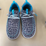 WOMENS ARIAT SHOES LEOPARD/TURQUOISE 10