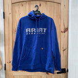 MENS ARIAT WORK REBAR BLUE HOODIE XL TALL