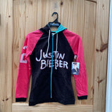 WOMENS JUSTIN BIEBER JACKET PINK/BLK/TURQUOISE S NWT