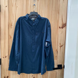 MENS COLUMBIA TITANIUM DK TEAL BUTTON UP SHIRT XXL