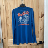 MENS REELLIFE LS TEAL SHIRT XL