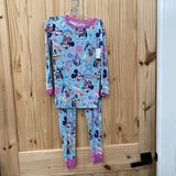 GIRLS LITTLE SLEEPIES DISNEY 2PC PAJAMA SET SKY BLUE 7/8