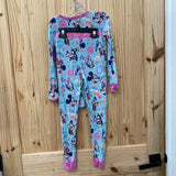 GIRLS LITTLE SLEEPIES DISNEY 2PC PAJAMA SET SKY BLUE 7/8