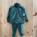 BOYS ADIDAS 2PC SET GREEN 2T