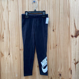 GIRLS NIKE LEGGINGS BLK/WHITE M 6 NWT
