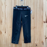 GIRLS NIKE LEGGINGS BLK/WHITE S 5