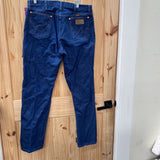 MENS WRANGLER DK DENIM JEANS 36X32