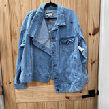 WOMENS LT DENIM JEAN JACKET GILMORE GIRLS L NWT