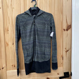 WOMENS LULULEMON JACKET BLK/DK GREEN 8