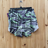 WOMENS LULULEMON SHORTS LIME GREEN/GRAY/BLK 6