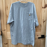 MENS CARHARTT GRAY T-SHIRT XL TALL