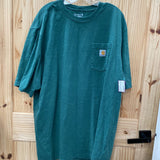 MENS CARHARTT GREEN T-SHIRT 2XL TALL