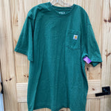 MENS CARHARTT GREEN T-SHIRT XL TALL