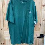MENS CARHARTT GREEN T-SHIRT XL TALL