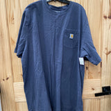 MENS CARHARTT CHARCOAL T-SHIRT 2XL TALL