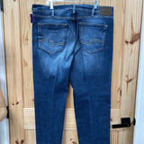 MENS SILVER DENIM JEANS 40X36