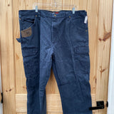 MENS WRANGLER RIGGS WORK WEAR PANTS BLK 42X34