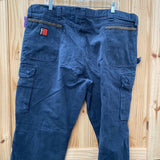 MENS WRANGLER RIGGS WORK WEAR PANTS BLK 42X34