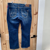 MENS ROCK 47 DK DENIM JEANS BOOTCUT 42X32