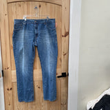 MENS ROCK 47 DENIM JEANS BOOT CUT 42X34