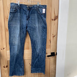 MENS ROCK & ROLL DENIM JEANS 42X32
