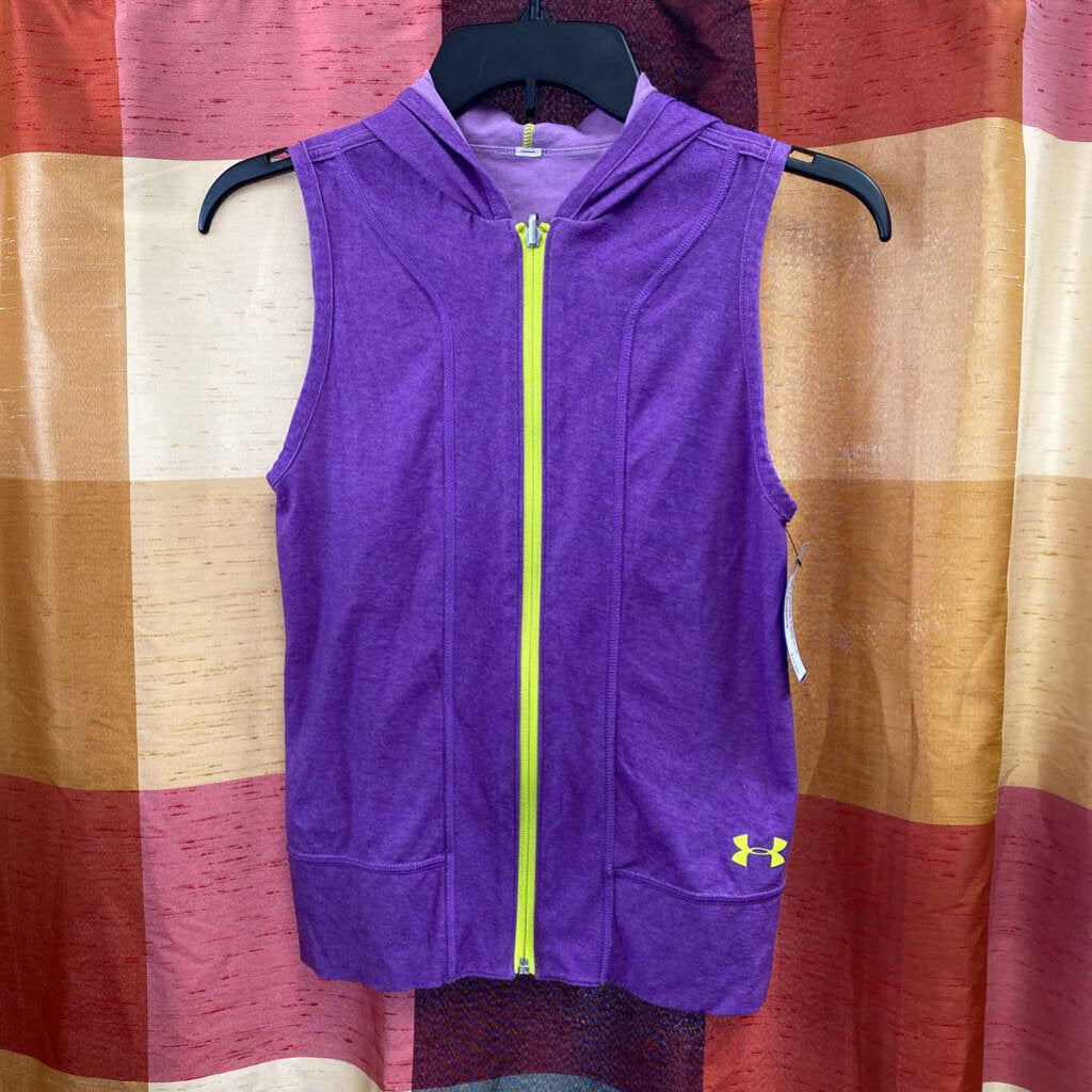 GIRLS UNDER ARMOUR SL HOODED SHIRT 10/12